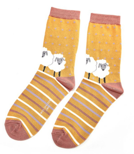 Miss Sparrow Sheep Friends Socks