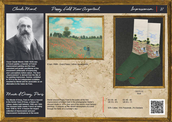 ARTSOX - Claude Monet - The Poppy Field Near Argenteuil