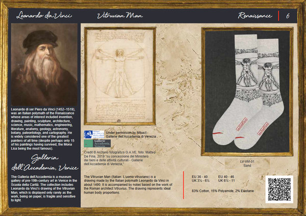 ARTSOX - Leonardo Da Vinci - The Vitruvian Man