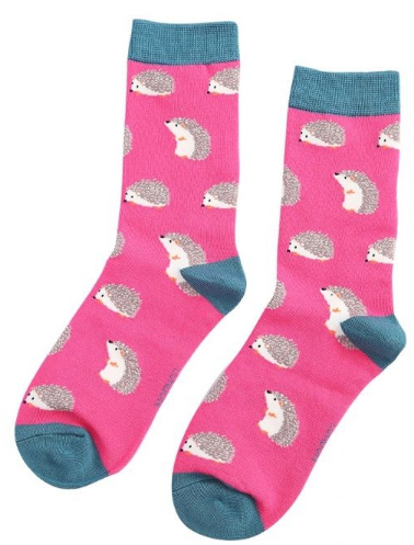 Miss Sparrow Cute Hedgehogs Socks