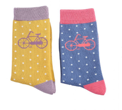 Miss Sparrow Bike & Spots Socks