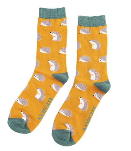 Mr Heron Cute Hedgehogs Socks