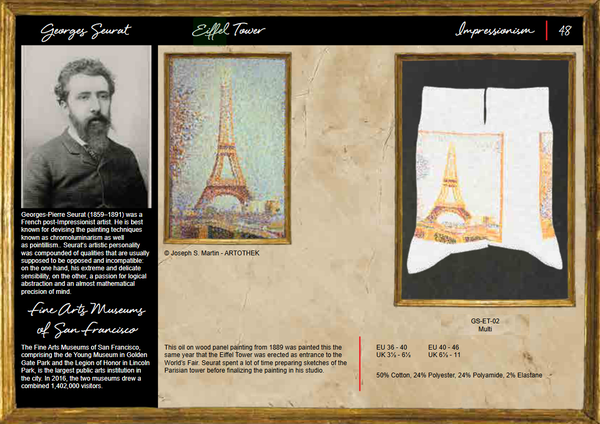 ARTSOX - Georges Seurat - Eiffel Tower