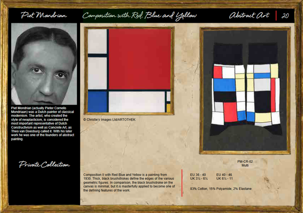 ARTSOX - Piet Mondrian - Composition with Red, Blue and Yellow