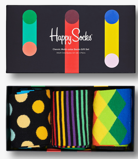 Happy Socks Geschenkbox CLASSIC MULTI-COLOR SOCKS GIFT SET 3-PACK